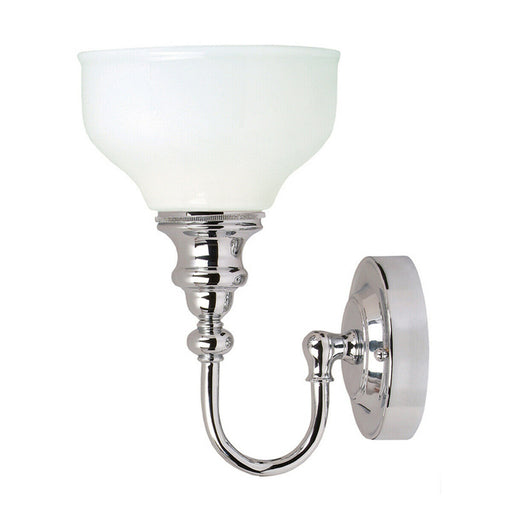 IP44 Wall Light Contemporary Glass Shade Bulb Included Chrome LED G9 3.5W Loops