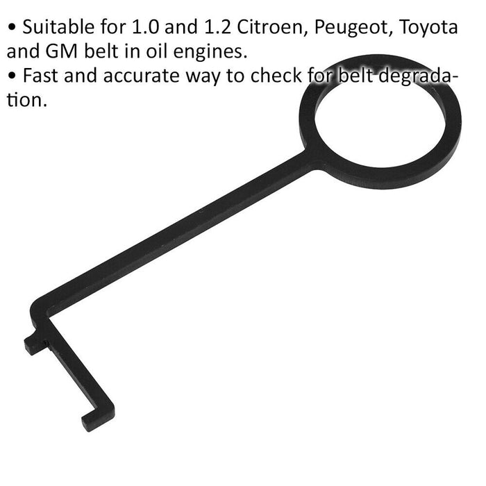 Petrol Engine Timing Belt Checking Gauge - For Citroen & Peugeot - Belt Drive Loops