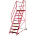 9 Tread HEAVY DUTY Mobile Warehouse Stairs Anti Slip Steps 3.03m Safety Ladder Loops