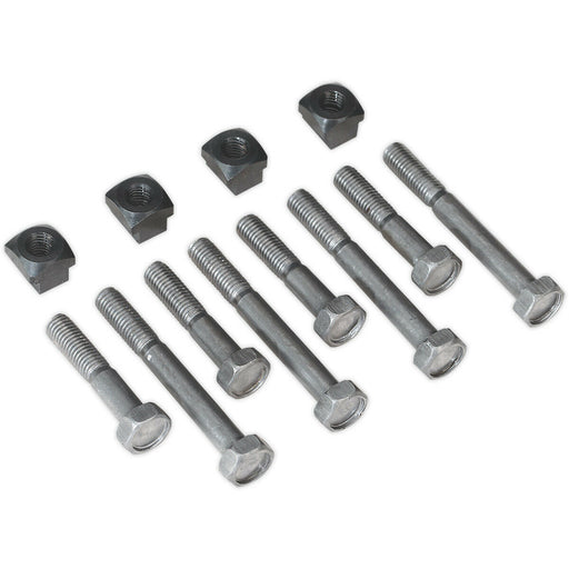 12 Piece T-Nut & Bolt Set - Suitable for ys08834 6 Speed Metalworking Lathe Loops