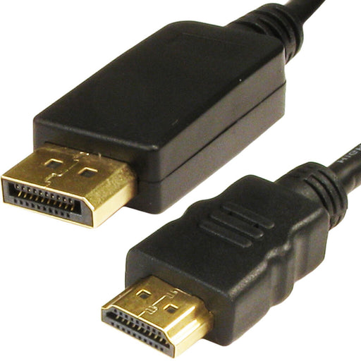 1m PRO DisplayPort Male to HDMI Plug Cable Mac Video TV Monitor Adapter Lead Loops