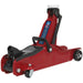 Short Chassis Trolley Jack - 2 Tonne Limit - 330mm Max Height - Low Entry Loops