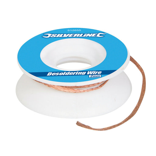 2mm x 1.5m Copper Desoldering Wire Remove Soldered Joints Soldering Braid Cable Loops