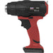 20V Cordless Hot Air Gun - BODY ONLY - Spring Loaded Bezel - Three Nozzles Loops