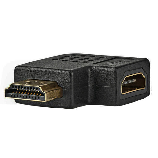 HDMI Flat Right Angle Angled 90 270 Degree Adapter Connector Male to Female Loops
