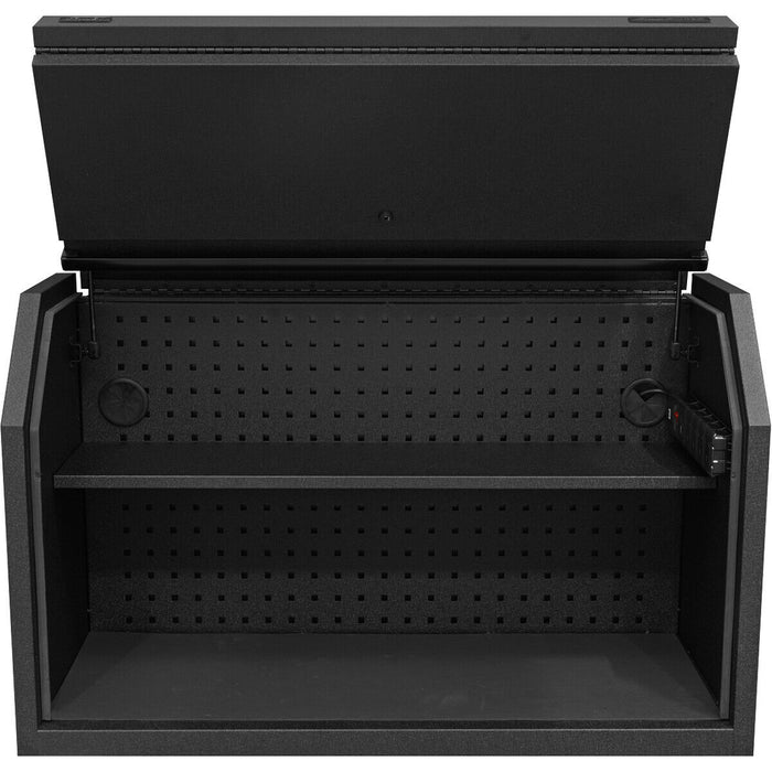 1030 x 450 x 630mm Hutch Tool Chest / Box & Tool Charging Mains Power Supply Loops