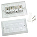 3x Quad CAT6 Data Wall Outlet Face Plate 4 Port RJ45 Ethernet Network Socket Loops