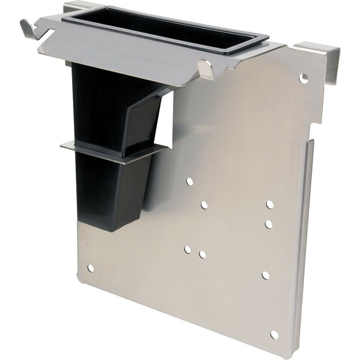 IBC Pump Mounting Bracket - Delivery Nozzle Holder & Drip Tray - Hanging Bracket Loops