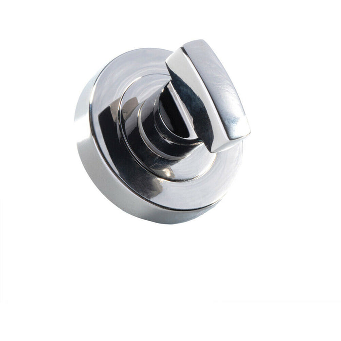 Thumbturn Lock and Release Handle Concealed Fix Round Rose Polished Nickel Loops