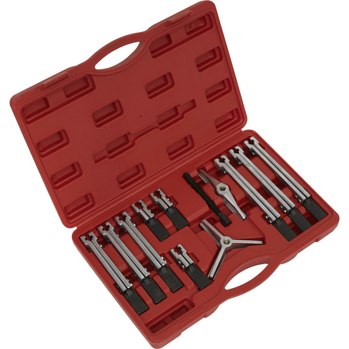 12 Piece Bearing & Gear Puller Set - Twin & Triple Leg Puller Set - Reversible Loops