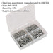 370 Piece Steel Nut Assortment - M5 to M10 - Partitioned Storage Box - DIN 934 Loops