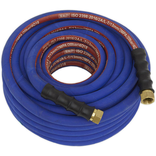 Extra Heavy Duty Air Hose with 1/2 Inch BSP Unions - 20 Metre Length - 13mm Bore Loops