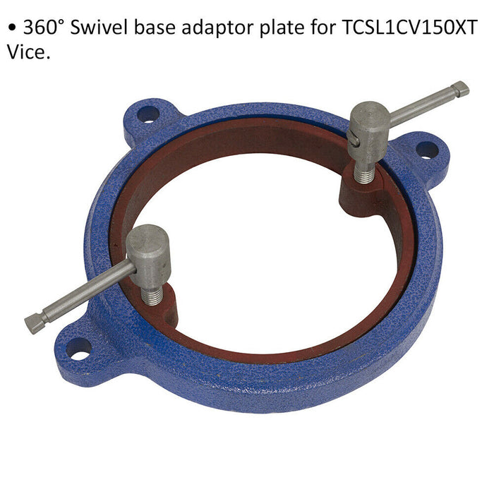 Swivel Base Adaptor Plate Suitable For ys03730 Heavy Duty Bench Mountable Vice Loops