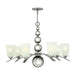 7 Bulb Chandelier LIght Highly Polished Nickel LED E27 60W Loops