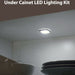 Square LED Plinth Light Kit 4 WARM WHITE Spotlights Kitchen Bathroom Floor Panel Loops