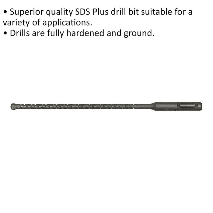 7 x 210mm SDS Plus Drill Bit - Fully Hardened & Ground - Smooth Drilling Loops