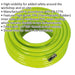 High-Visibility Air Hose with 1/4 Inch BSP Unions - 20 Metre Length - 8mm Bore Loops
