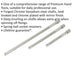 3 Piece Knurled Extension Bar Set - 1/4" Sq Drive - Spring-Ball Socket Retainer Loops