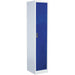 1 Door Single Locker - 380 x 450 x 1850mm - Ventilated Locking Door - Flat Pack Loops