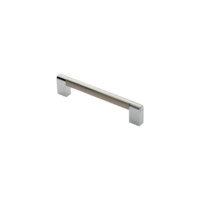 2x Multi Section Straight Pull Handle 160mm Centres Satin Nickel Polished Chrome Loops
