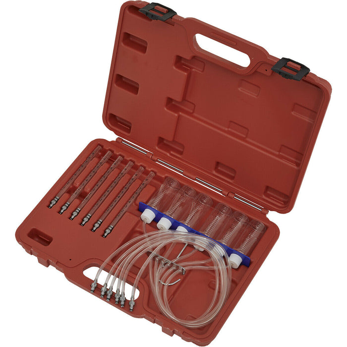 Diesel Injector Flow Test Kit - Common Rail Injection System - Up to 6 Cylinders Loops