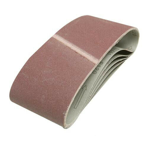 QTY 5 Sanding Belts 100mm x 610mm 60 Grit For Belt Sanders Loops