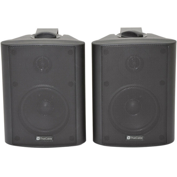3 Zone Bluetooth Speaker Kit 6x 70W Black Wall Mounted Home Bar Stereo Amplifier