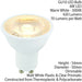 6W LED DIMMABLE GU10 Light Bulb Warm White 6000K 420 Lm Outdoor & Bathroom Lamp Loops