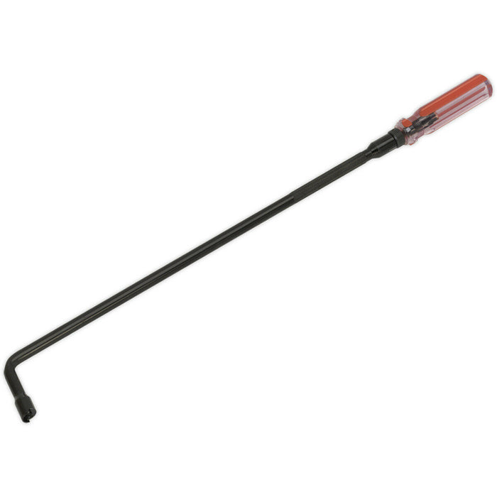 460mm Pilot Screw Adjusting Tool - Deep Access - Angled Head - Slotted Blade Loops