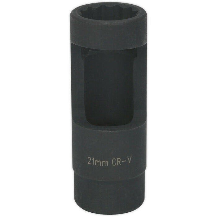 21 x 84mm Open-Sided Injector Socket - 1/2" Sq Drive - Removal & Installation Loops