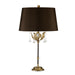 Table Lamp Handmade with Glass Drops Brown Shade Bronze Gold LED E27 60W Bulb Loops