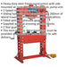 75 Tonne Floor Type Air Hydraulic Press - Sliding Ram Assembly - Foot Pedal Loops