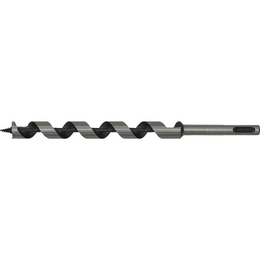 16 x 235mm SDS Plus Auger Wood Drill Bit - Fully Hardened - Smooth Drilling Loops