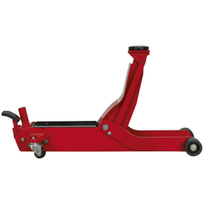 European Style Trolley Jack - 3 Tonne Capacity - 570mm Max Height - Low Entry Loops