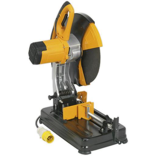 Portable Cut-Off Saw - 355mm Abrasive Disc - 2480W Motor - 3800 RPM - 110V Loops