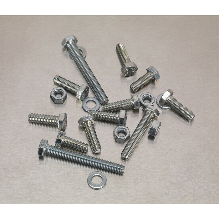 408 Piece Setscrew Nut & Washer Assortment - High Tensile Steel - M6 Metric Loops