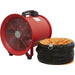 300mm Portable Ventilator with 5m Ducting - 2800 rpm - High Volume Air Delivery Loops
