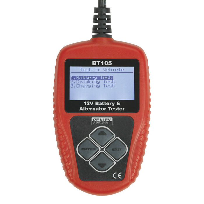 12V Digital Battery & Alternator Tester - Connects to PC - LCD Display Loops