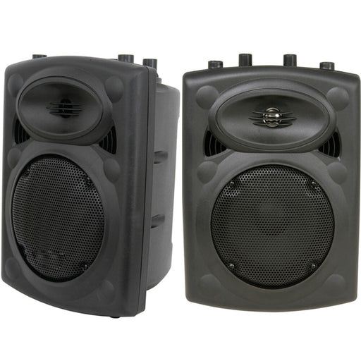 Pair of 500W 15" Passive Moulded Speaker Compact 8 Ohm Disco Party Speakon DJ