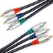 1m HD Component Video Cable Quality Gold Male to Male Lead RGB YPbPr Loops