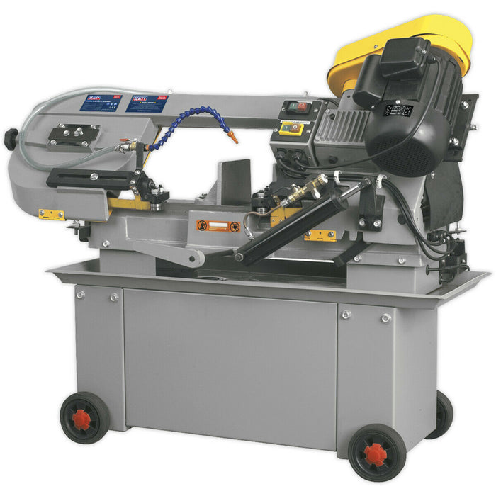 Horizontal Bandsaw with Hydraulic Arm - Bi-Metal Blade - Coolant Fluid System Loops