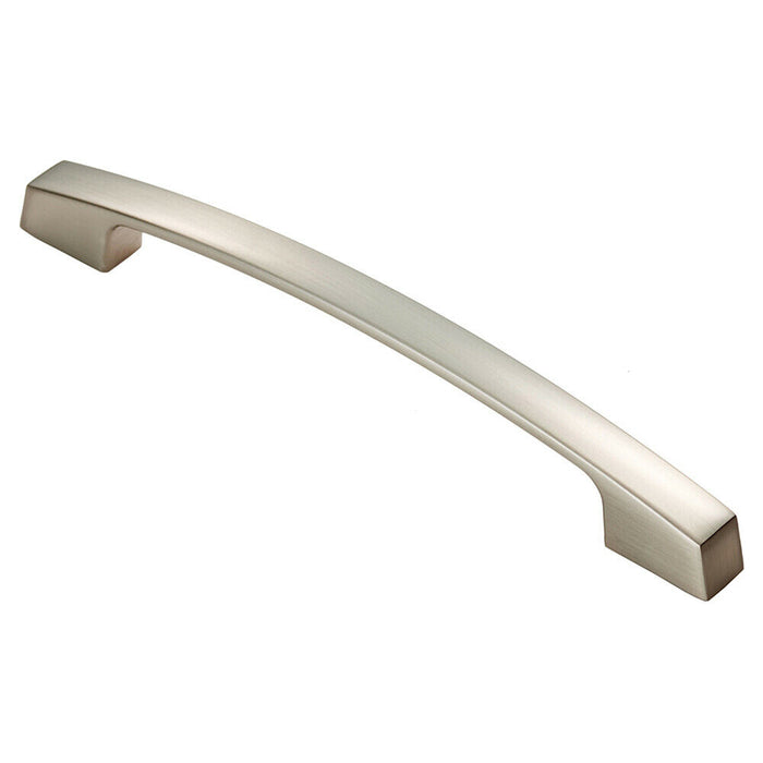 Curved Bridge Pull Handle 207 x 14mm 160mm Fixing Centres Polished Chrome Loops