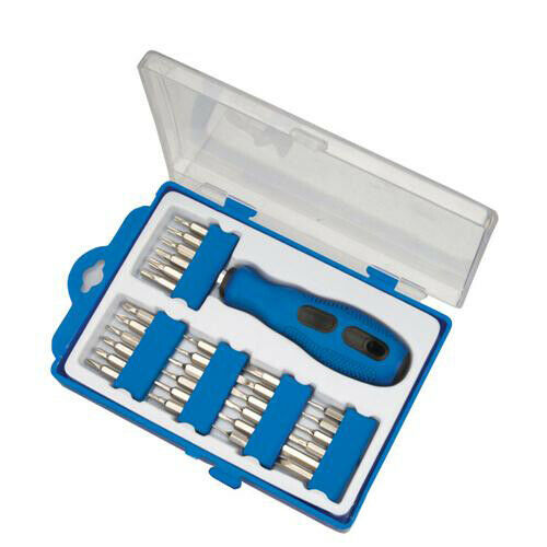 31 Piece Assorted Screwdriver Bit Set Slotted Philips PZD Torx Hex Loops