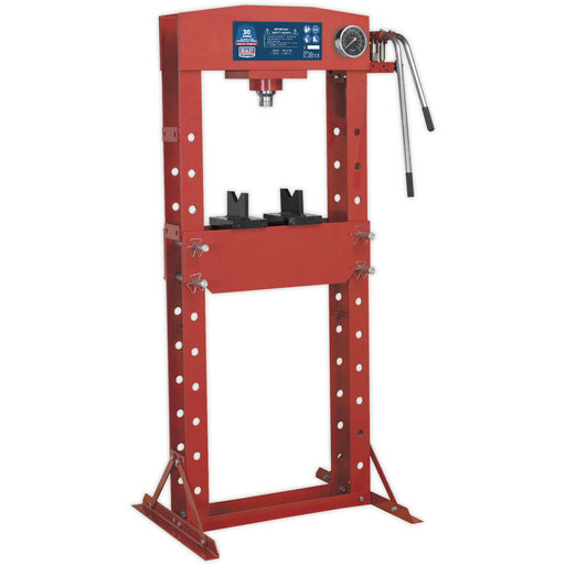 30 Tonne Hydraulic Press - Floor Type - Detachable Pump & Ram - Pressure Gauge Loops
