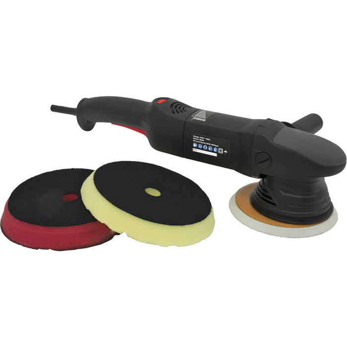150mm Orbital Polisher - 6-Stage Variable Speed Control - 750W Motor - 230V Loops