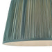14" Elegant Round Tapered Drum Lamp Shade Fir Green Gathered Pleated Silk Cover Loops