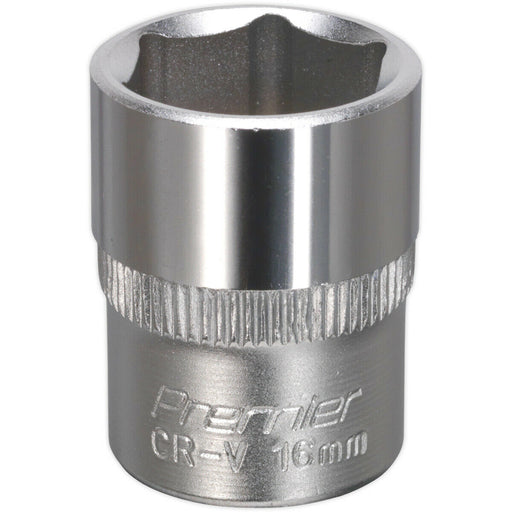 16mm Forged Steel Drive Socket - 3/8" Square Drive - Chrome Vanadium Socket Loops