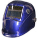 Blue Auto Darkening Welding Helmet - Adjustable Shade Knob - Grinding Function Loops