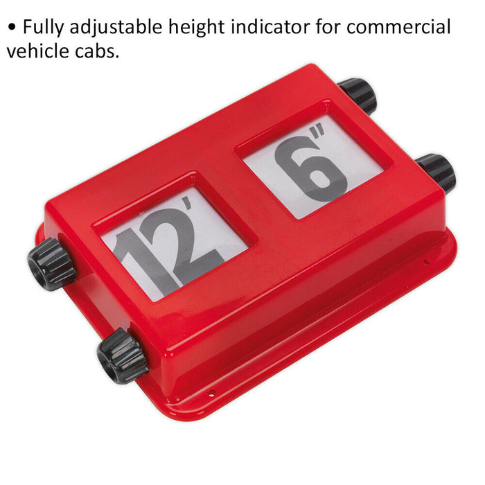 Height Indicator Clips Commercial Vehicle Height Indicator - Fully Adjustable - Imperial Meas ...