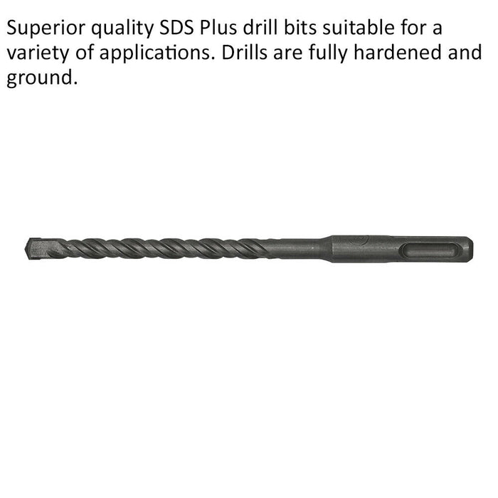 8 x 160mm SDS Plus Drill Bit - Fully Hardened & Ground - Smooth Drilling Loops